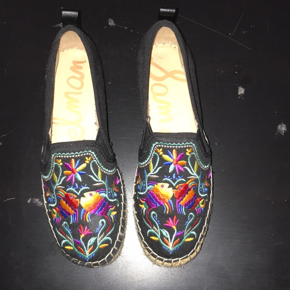 Beautiful embroidered Sam Edelman espadrilles